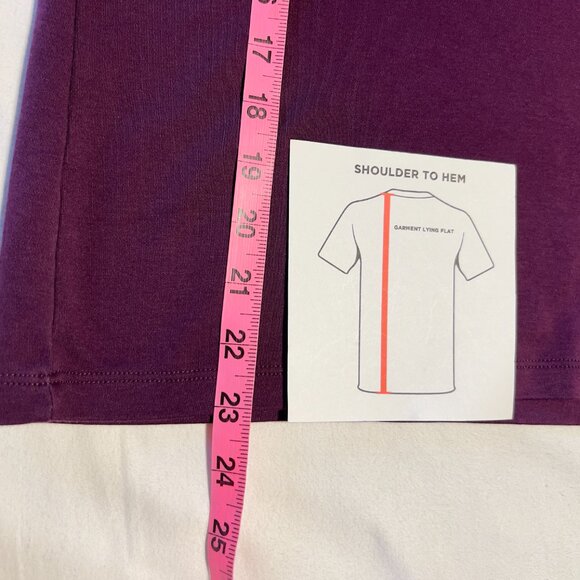 L.L.Bean Plum/Berry Purple 100% Cotton Turtleneck-T XL REG Warm Fall Layer Basic - Picture 7 of 9
